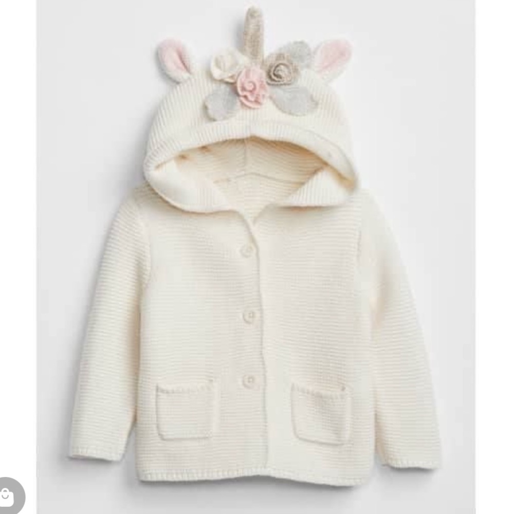 Gap baby girl unicorn sweater